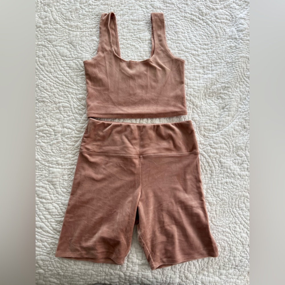 velvet matching set